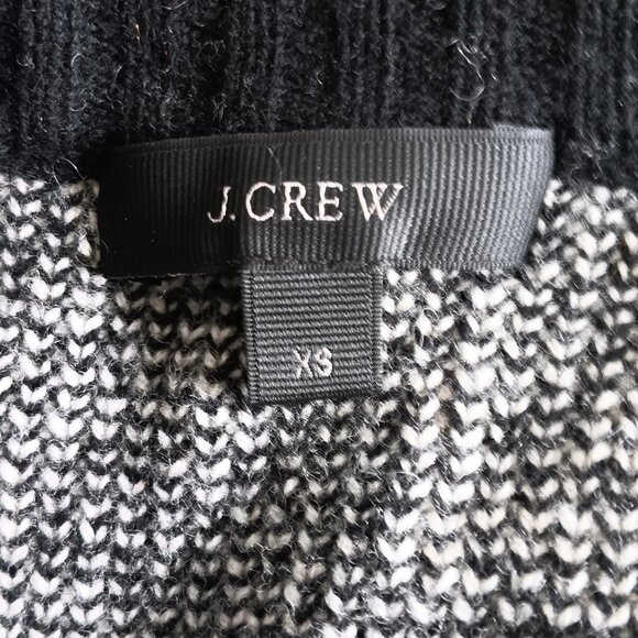 J. Crew Oversize Wool Fair Isle Snow Mountain Trees Sweater - Picture 4 of 8